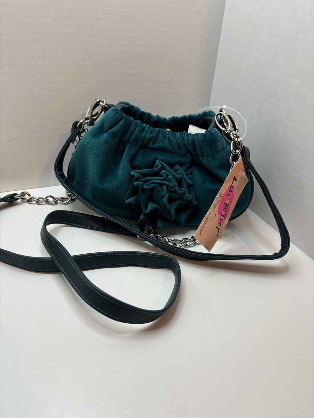 Luv Betsey Johnson cute Teal Crossbody purse LBDOROTA